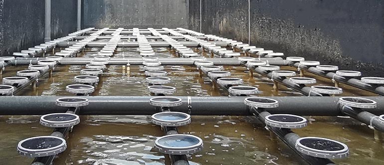 SCHEIBENDIFFUSOR IN DER ABWASSERTECHNIK